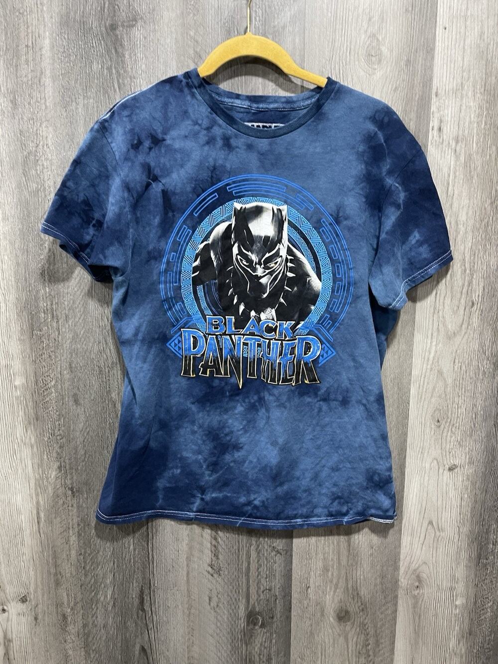 Marvel Black Panther Unisex Graphic Tee Short Sleeve Blue T-Shirt M